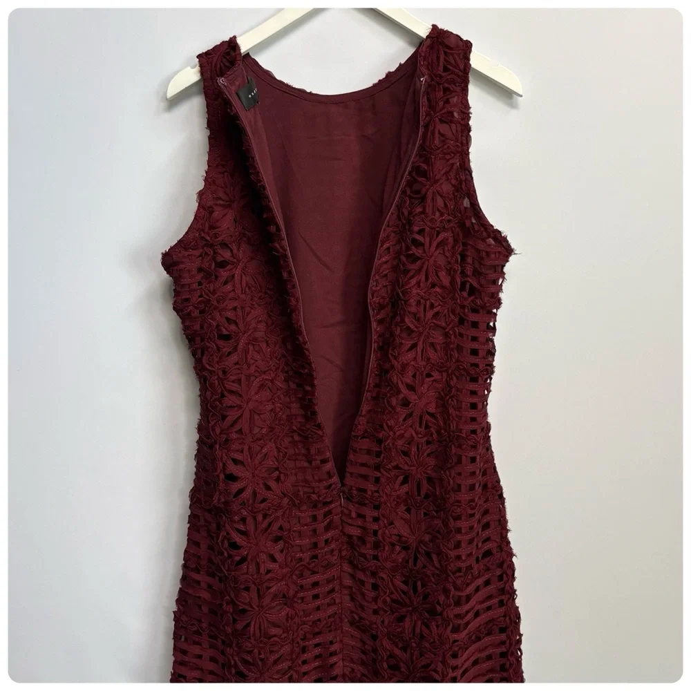 NEW Anthro Endless Rose Sleeveless Textured lace fabrication Midi Dress XL - Picture 7 of 11